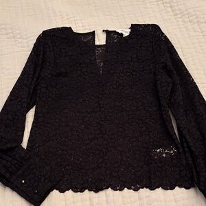 Fifteen Twenty Black Lace Blouse